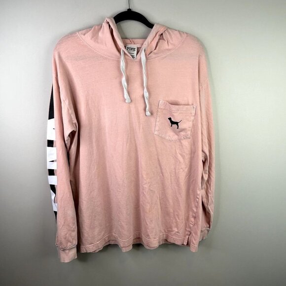 PINK Victorias Secret‎ baby pink pullover size large - Picture 1 of 7